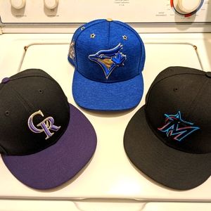 MLB new era hat lot 7 1/4